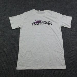 Haloo Perfectionist Shirt Mens XL White Cotton Crew Neck Graphic Print Tee